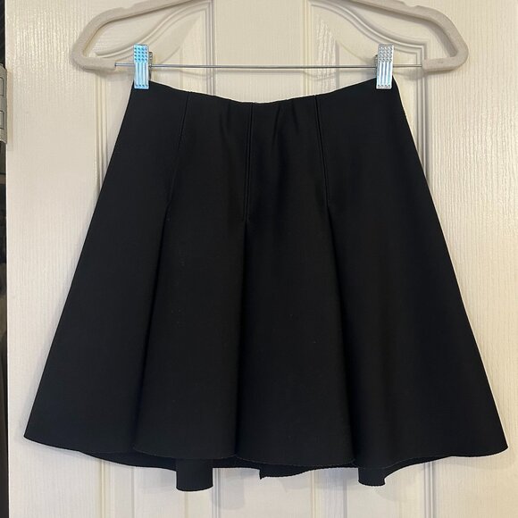 1. STATE - Black - Wide Pleat High-Waisted Mini Skirt - XS - Picture 1 of 4